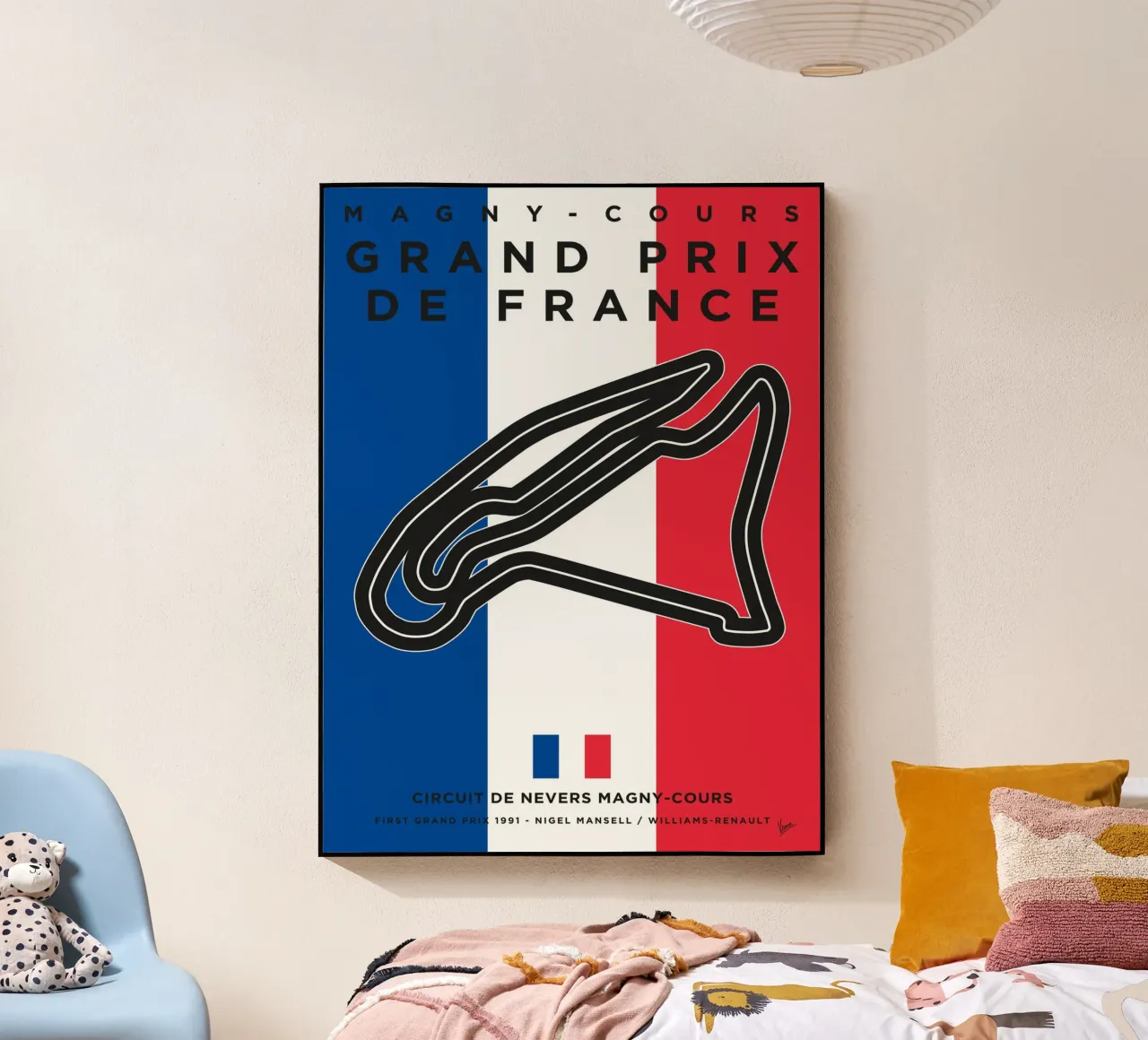 1991 F1 Magny-Cours Race Track plexiglass da Formula Art