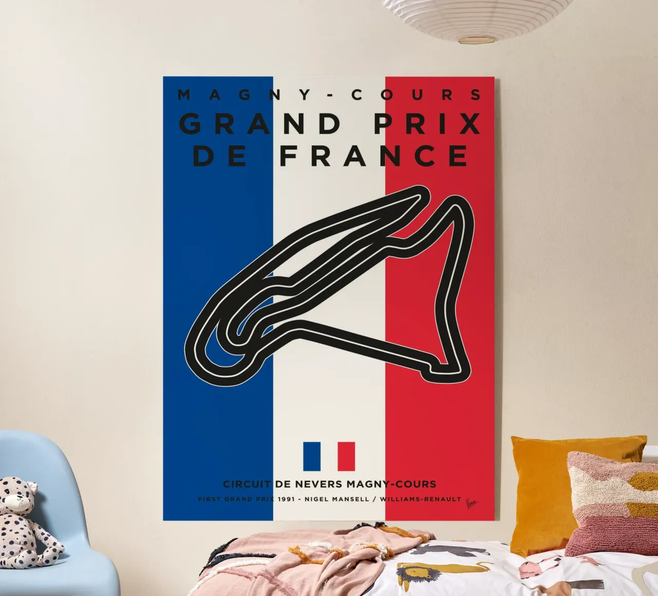 1991 F1 Magny-Cours Race Track plexiglass da Formula Art