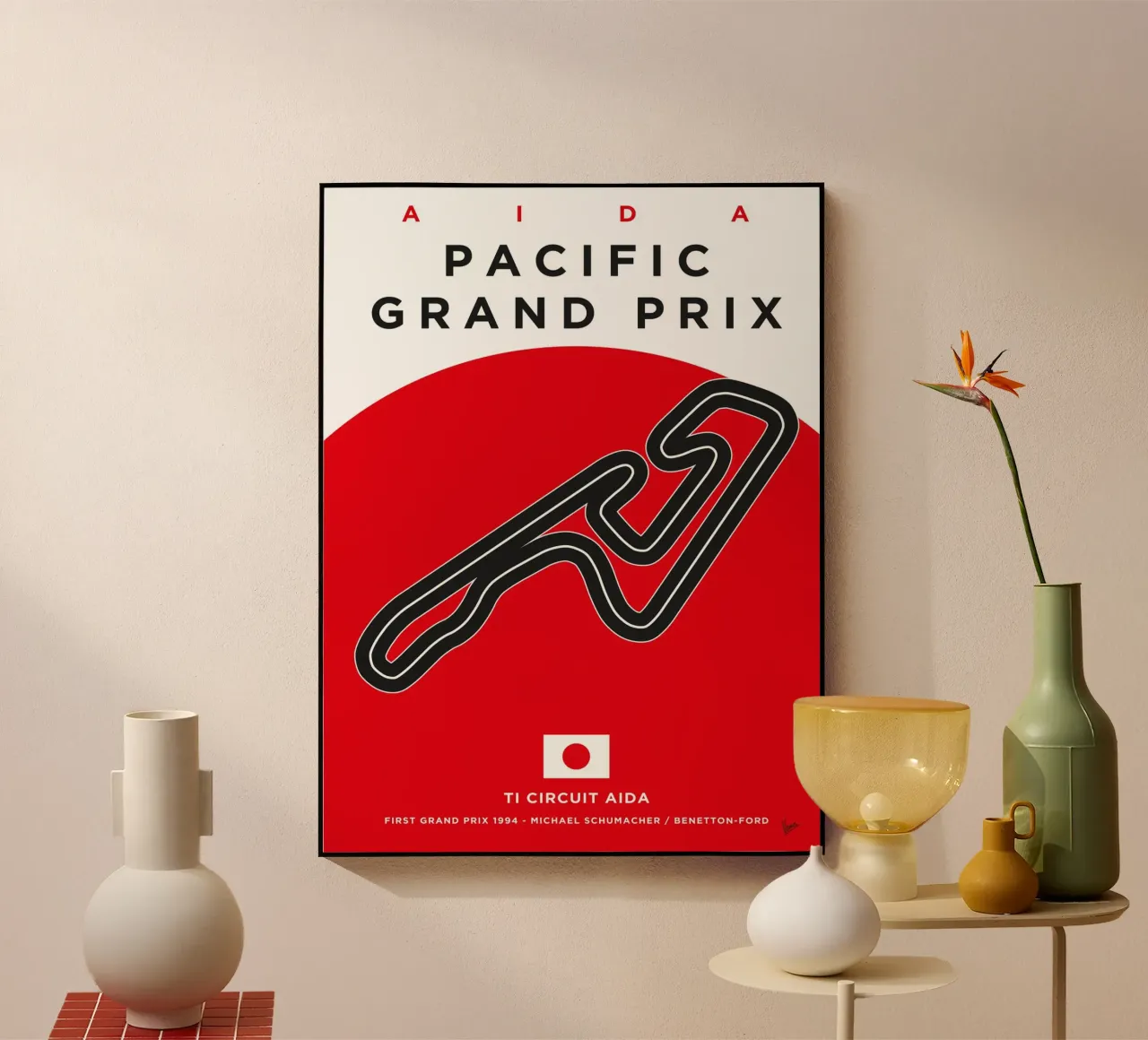 1994 F1 AIDA Race Track plexiglass da Formula Art