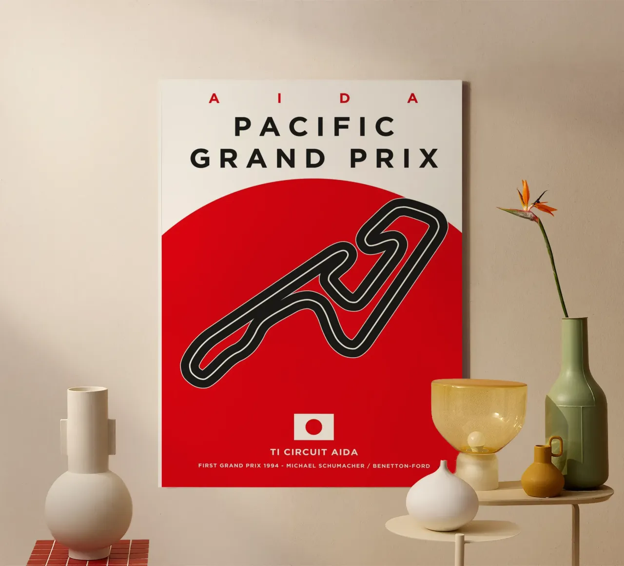 1994 F1 AIDA Race Track tela da Formula Art