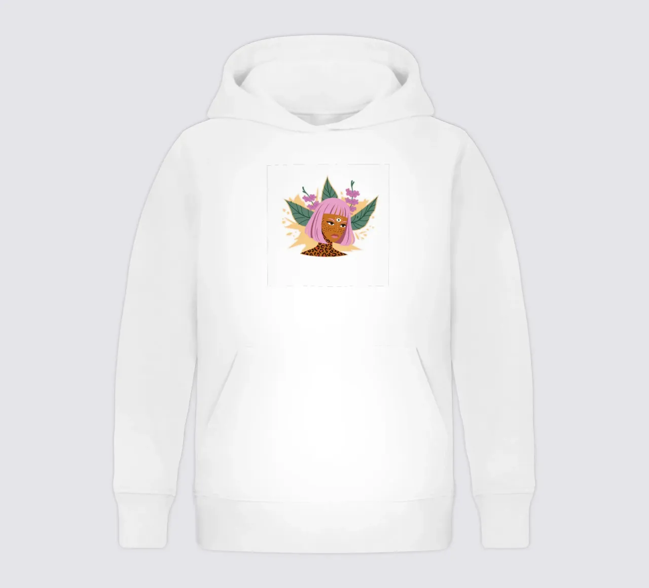 Ritratto botanico in grassetto felpa bambino con cappuccio da Atelier Tiga