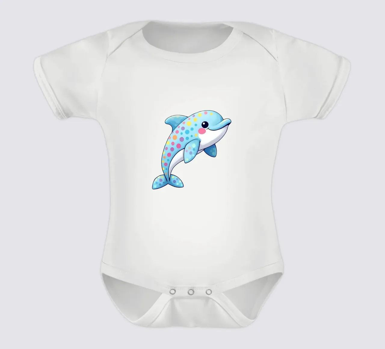 Delphin_2a body neonato maniche corte da Tierisch bunt by LK