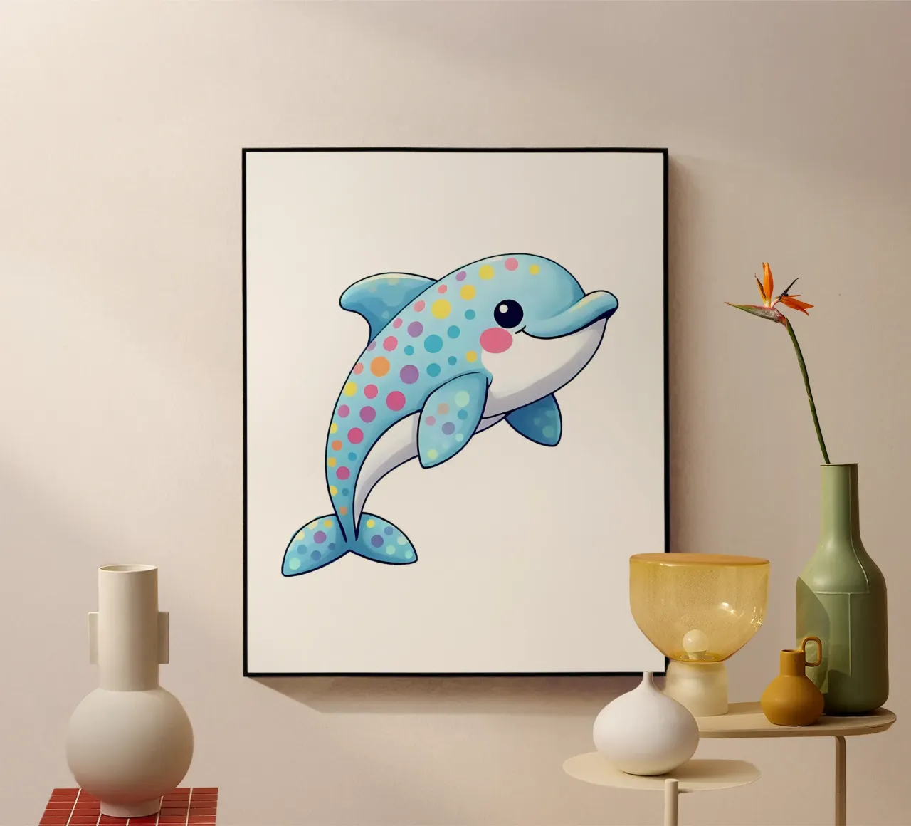 Delphin_2a plexiglass da Tierisch bunt by LK