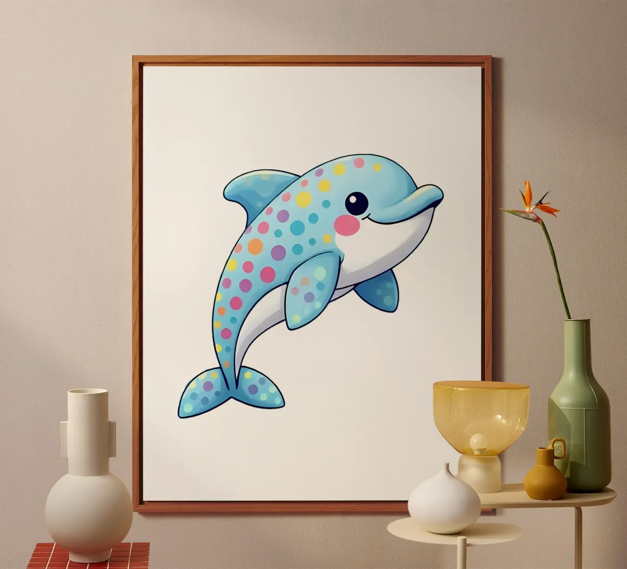 Delphin_2a alluminio dibond da Tierisch bunt by LK