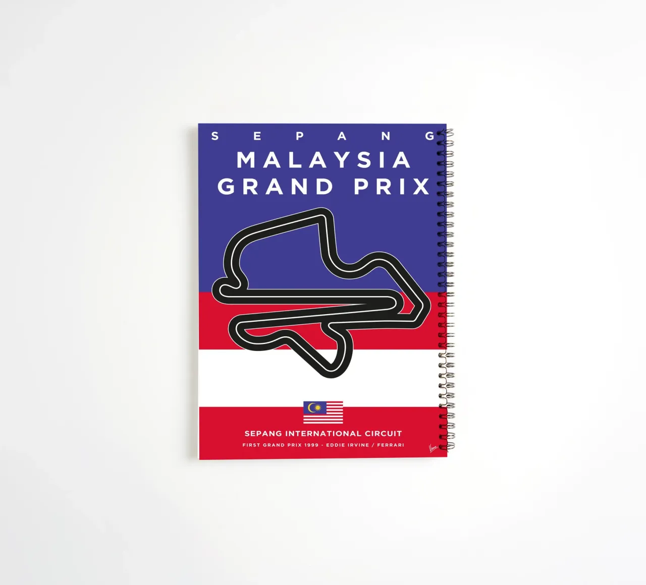 1999 F1 SEPANG Race Track diario ad anelli da Formula Art