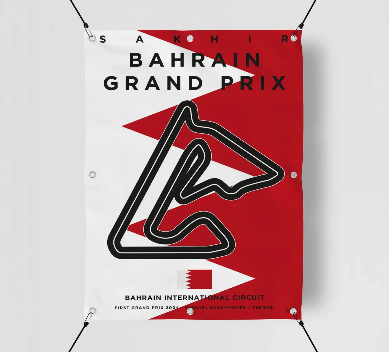 2004 F1 BAHRAIN Race Track telo in pvc da Formula Art