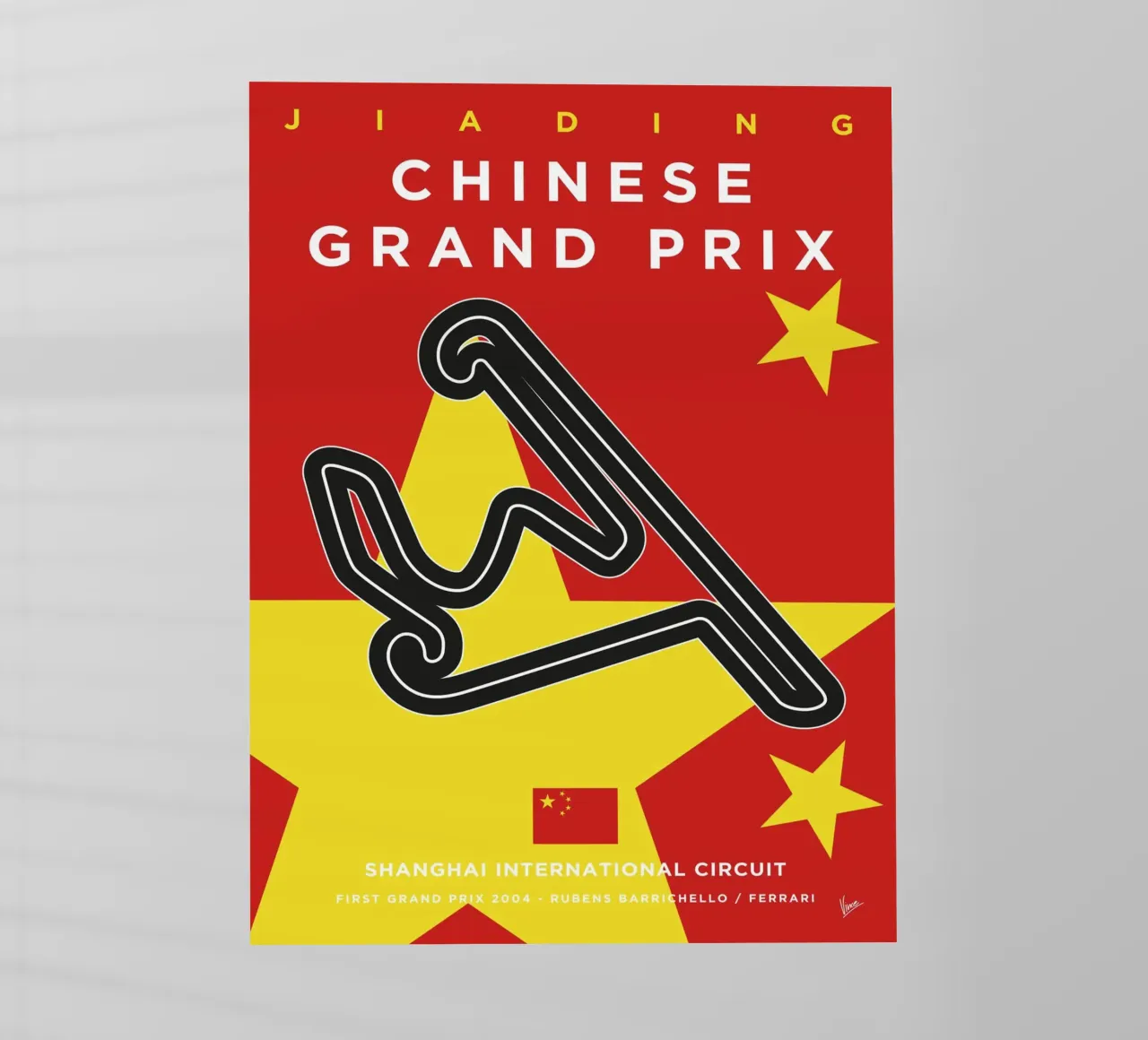 2004 F1 Shanghai Race Track pellicola backlit da Formula Art