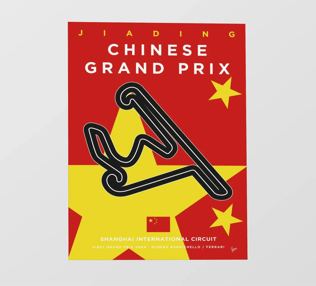 2004 F1 Shanghai Race Track pellicola backlit da Formula Art