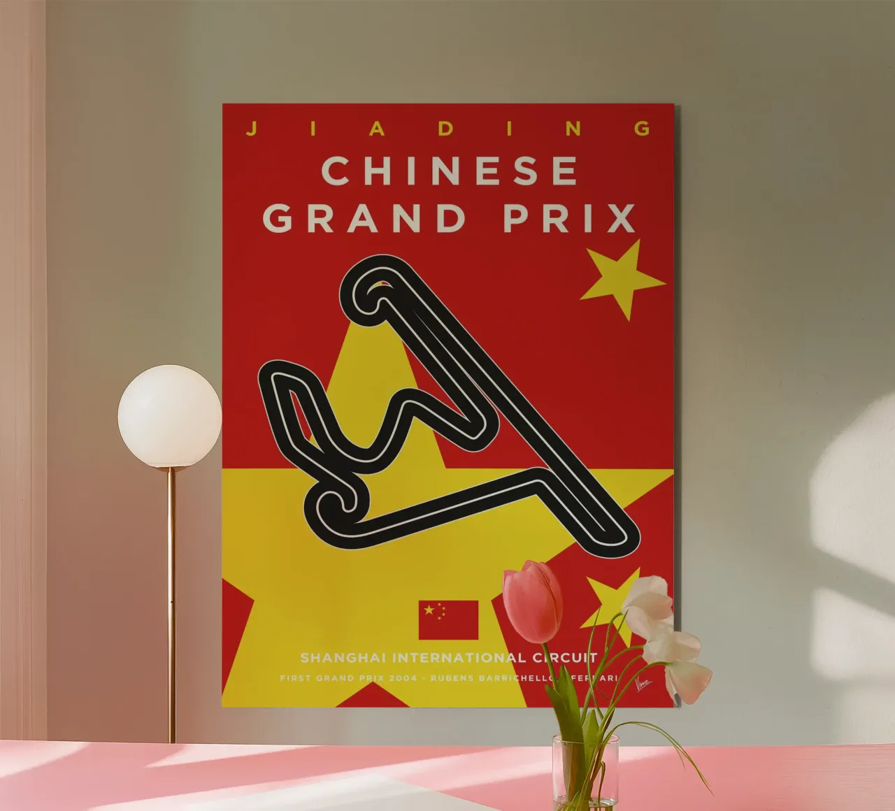 2004 F1 Shanghai Race Track alluminio dibond da Formula Art