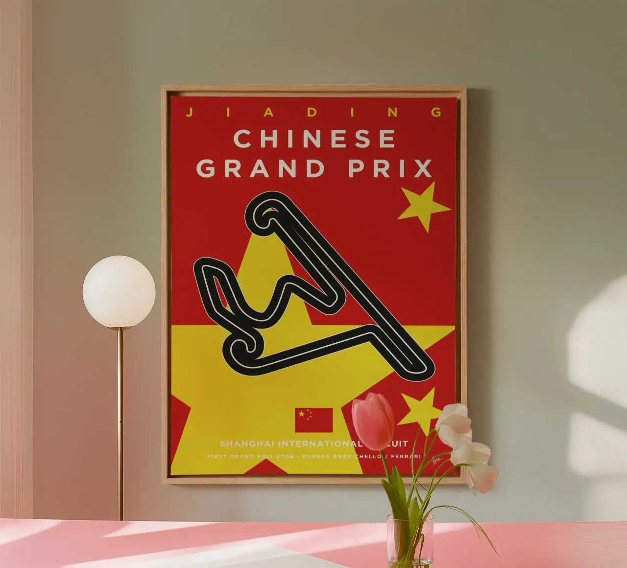 2004 F1 Shanghai Race Track tela da Formula Art
