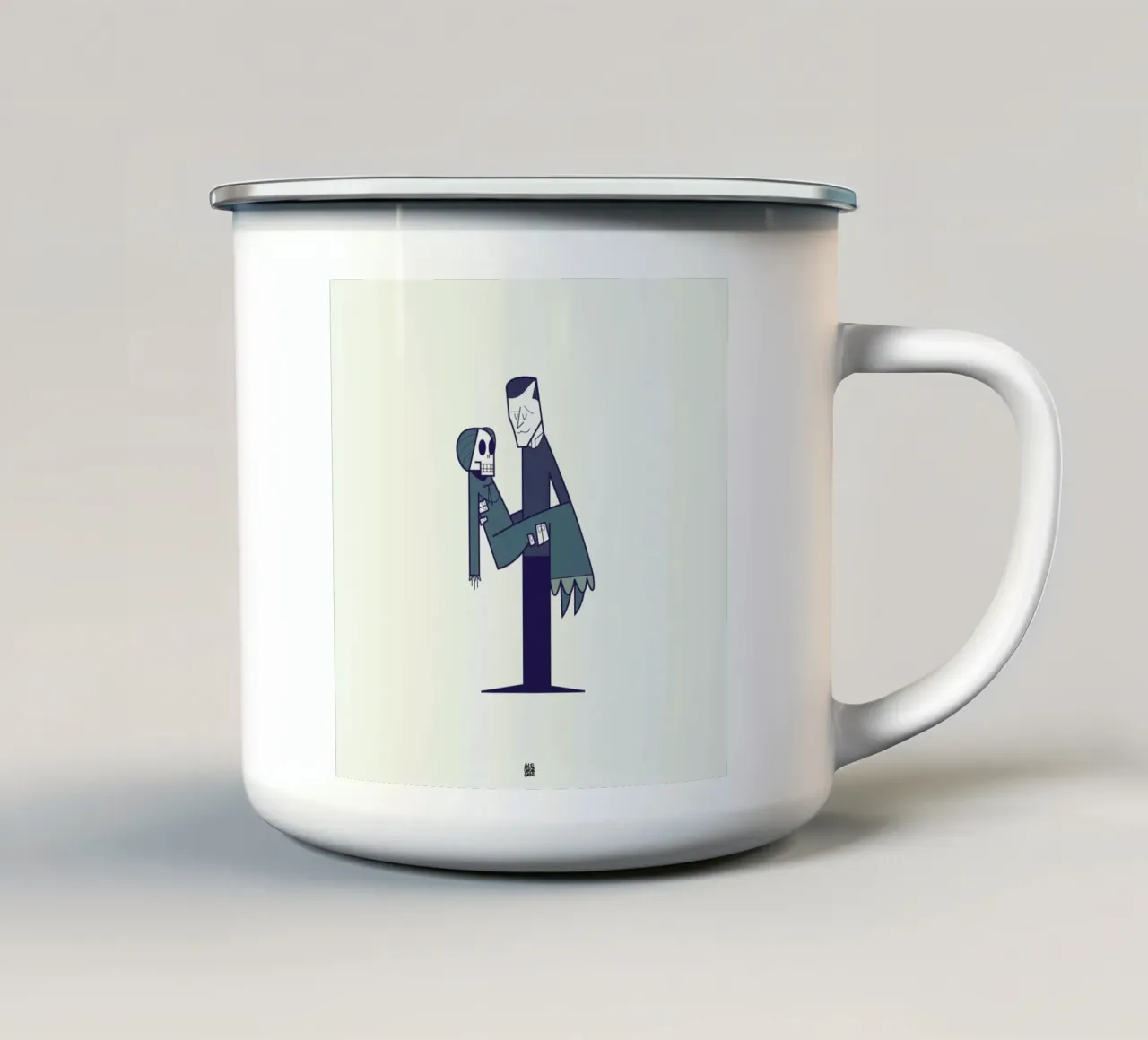 A boy's best friend is his mother tazza in smalto da Ale Giorgini