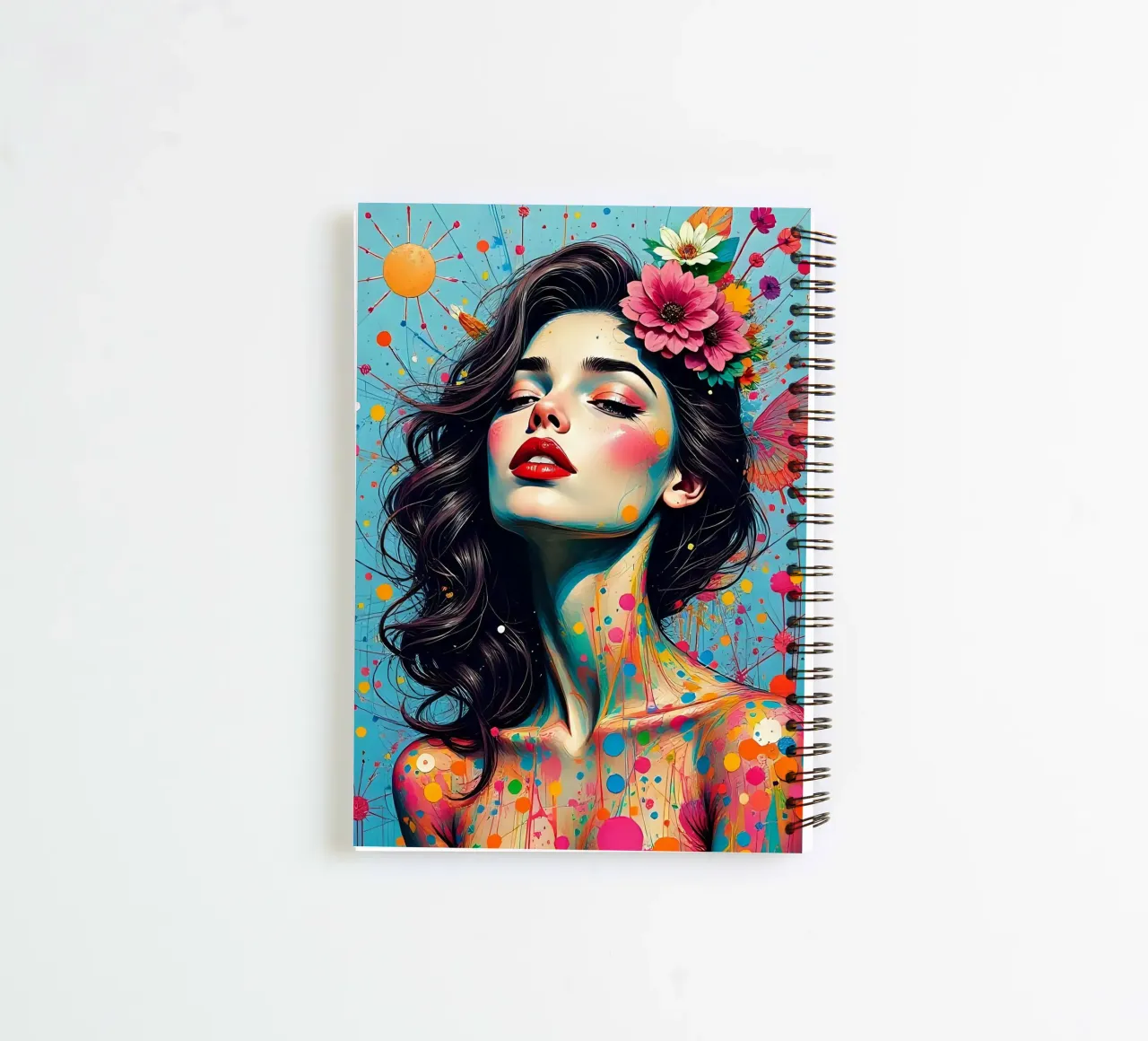 Style_A_19 spiral notebook by AI-Portraits by LK