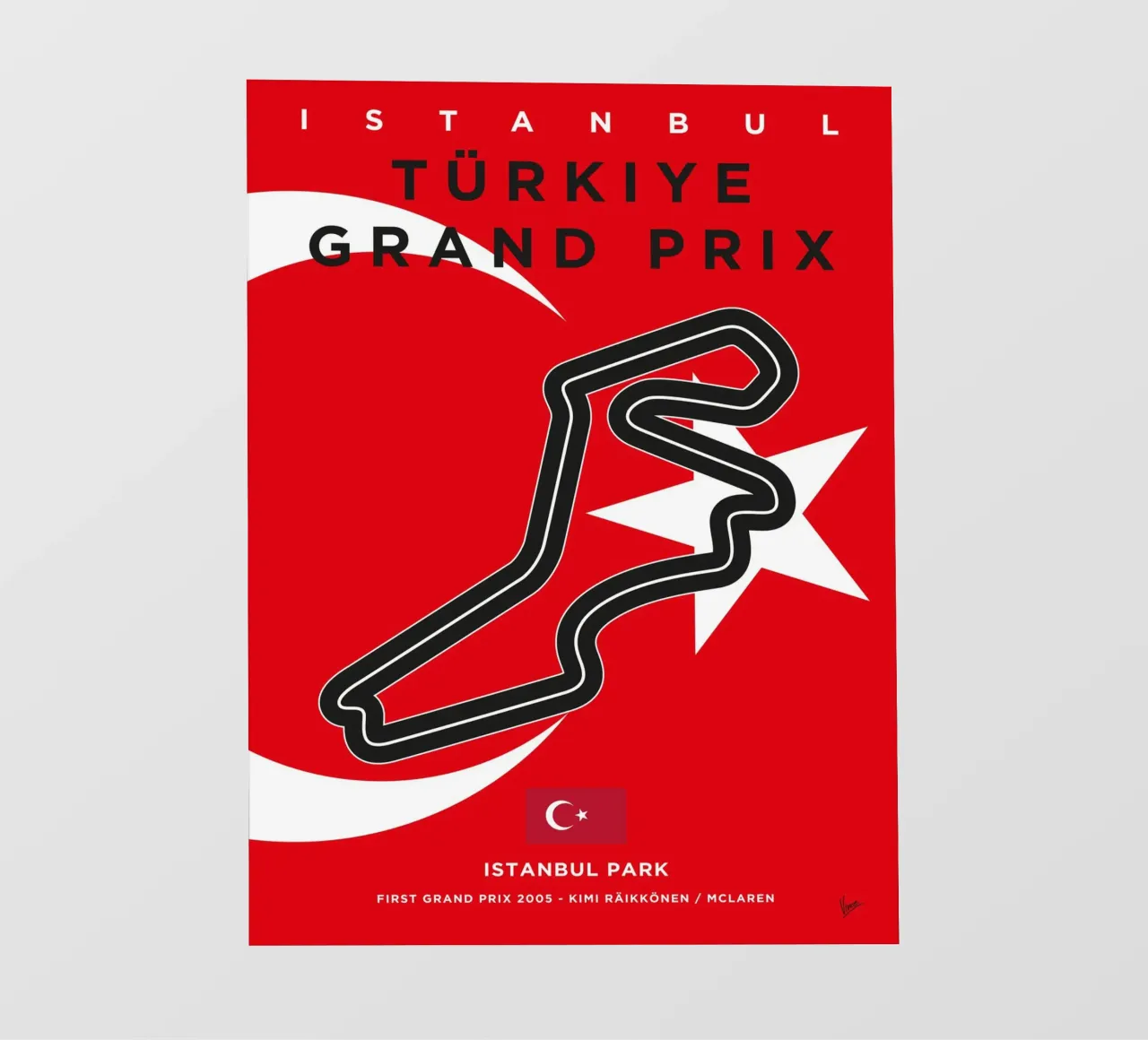 2005 F1 Istanbul Park Race Track telo in pvc da Formula Art