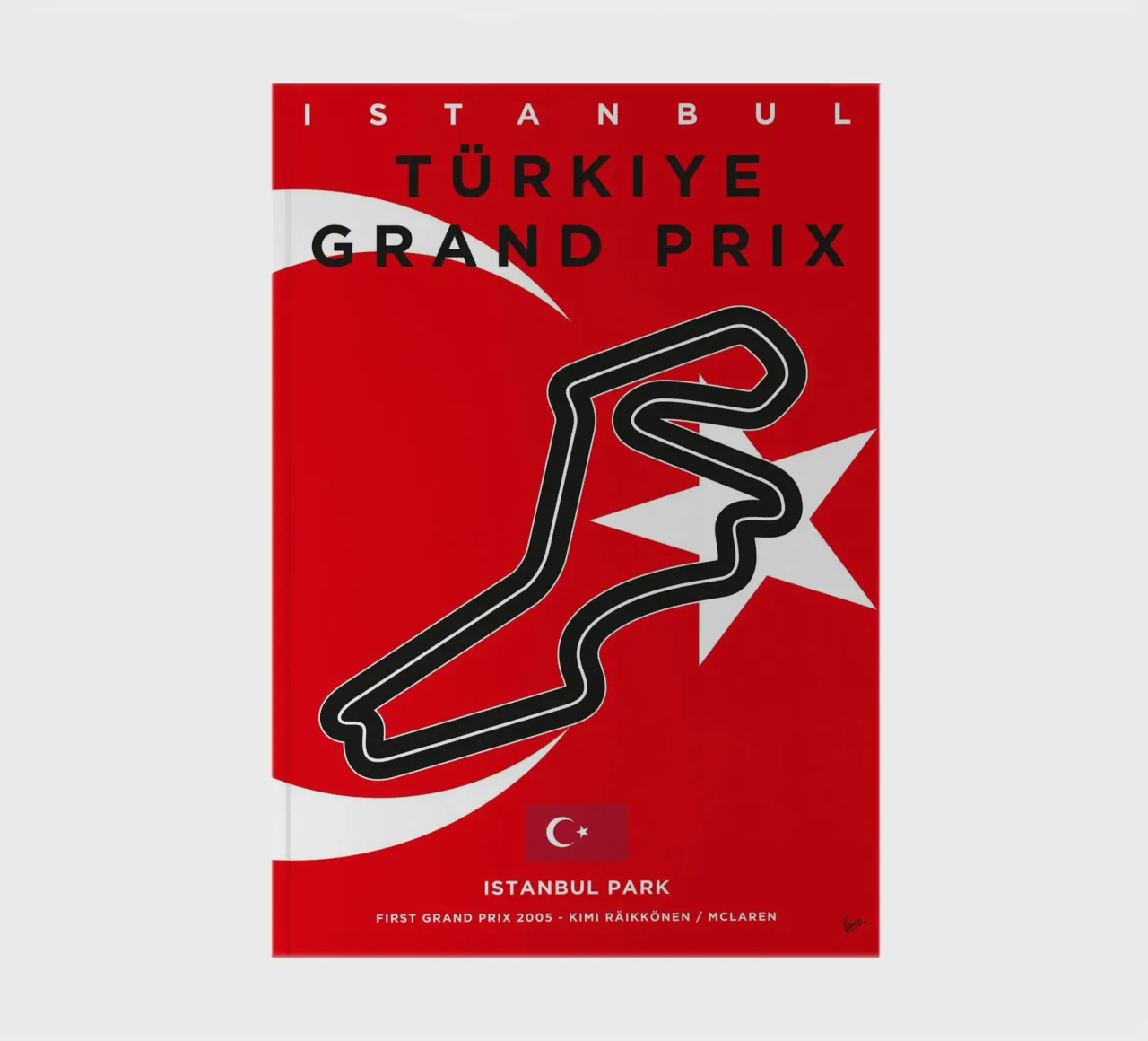 2005 F1 Istanbul Park Race Track notebook by Formula Art