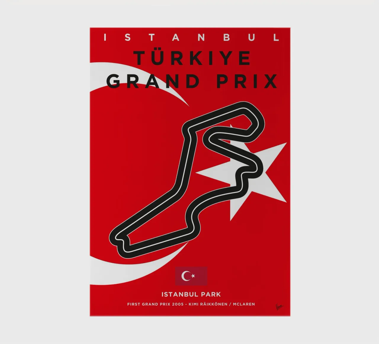 2005 F1 Istanbul Park Race Track notebook by Formula Art