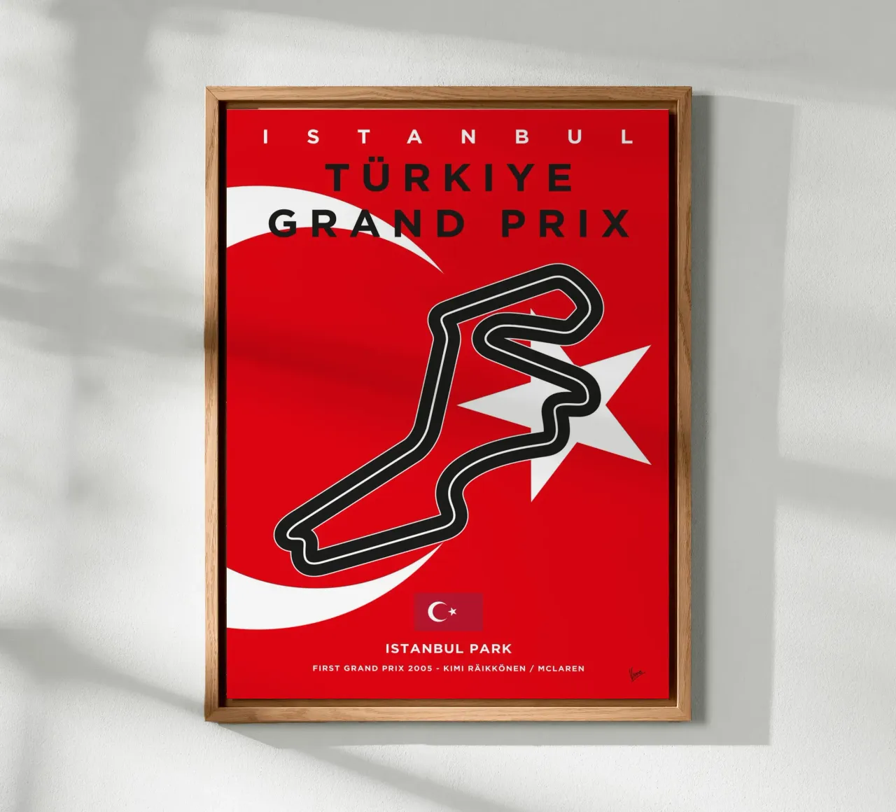 2005 F1 Istanbul Park Race Track alluminio dibond da Formula Art