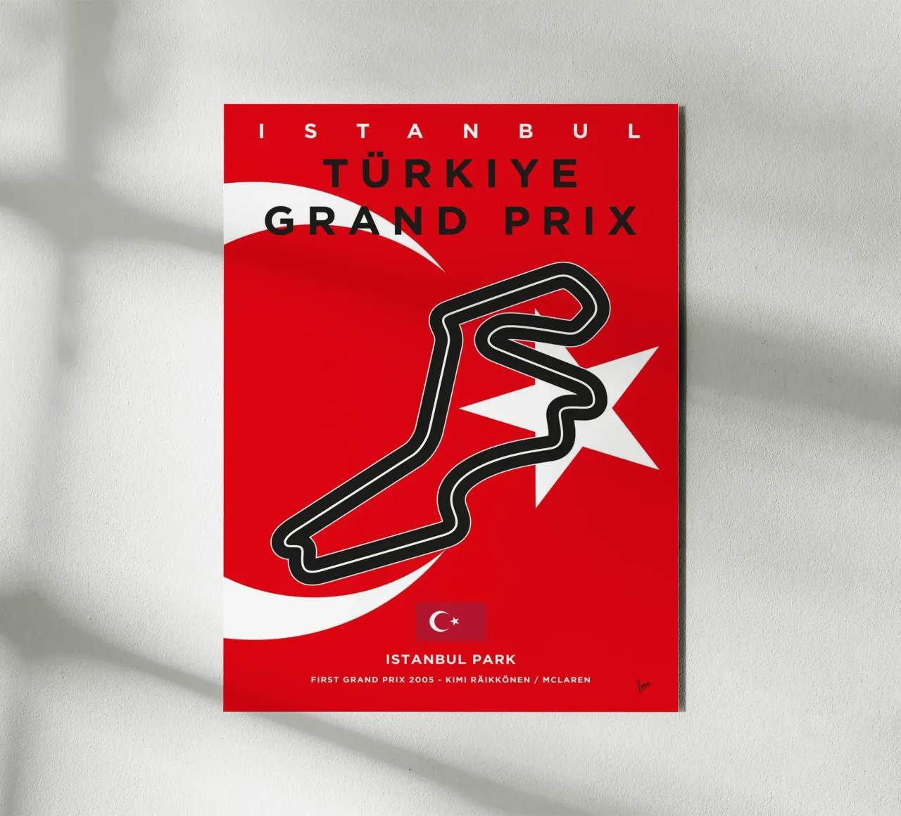 2005 F1 Istanbul Park Race Track alluminio dibond da Formula Art