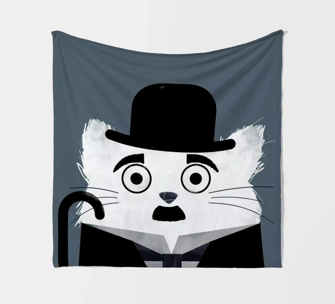 Cat - Chaplin coperta in pile da Doozal