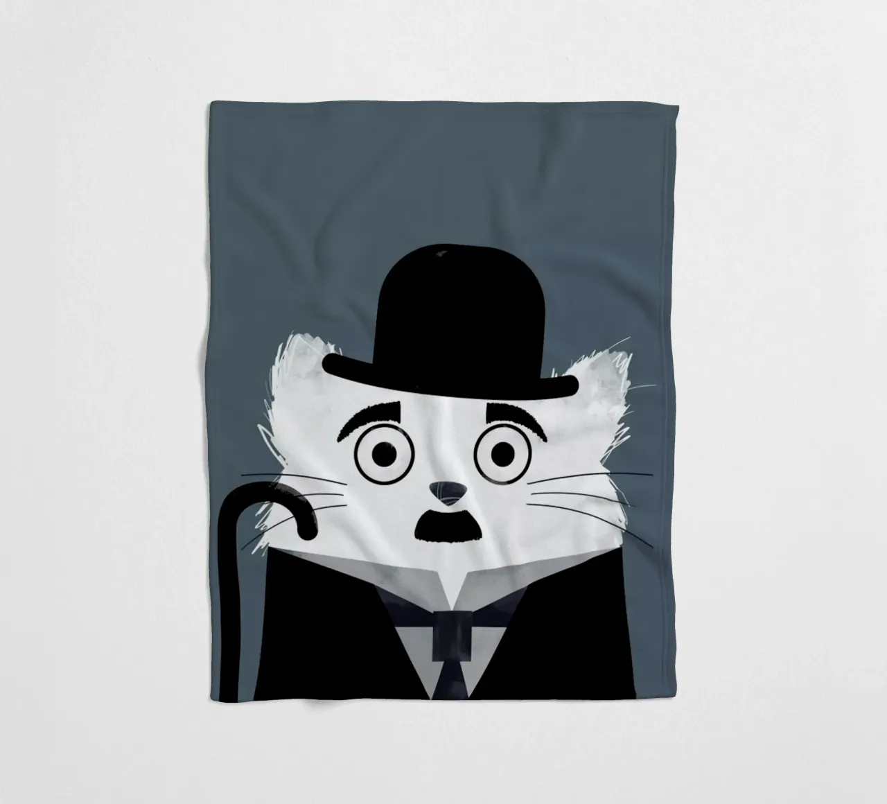 Cat - Chaplin coperta in pile da Doozal