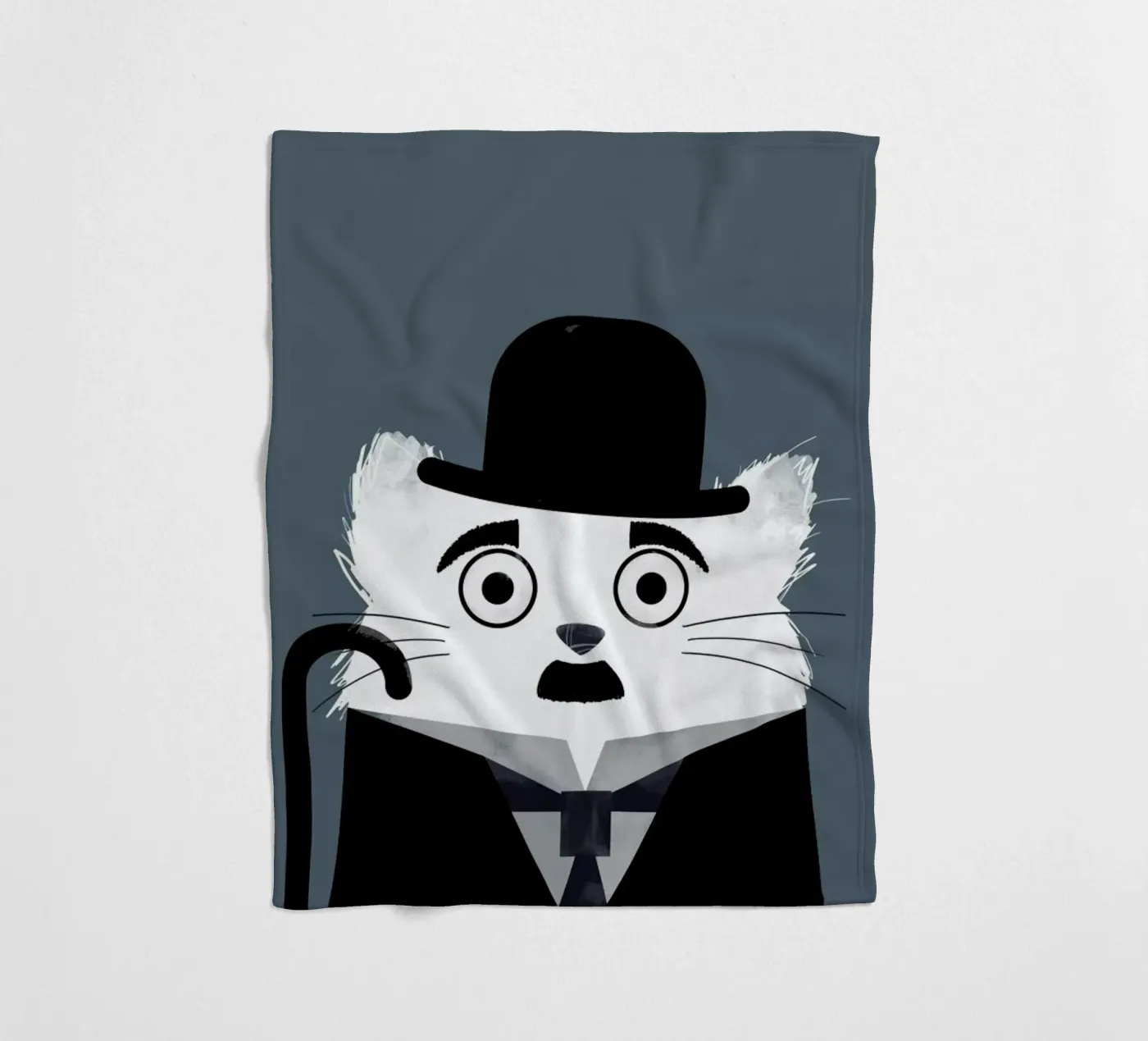Cat - Chaplin fleecedeken van Doozal