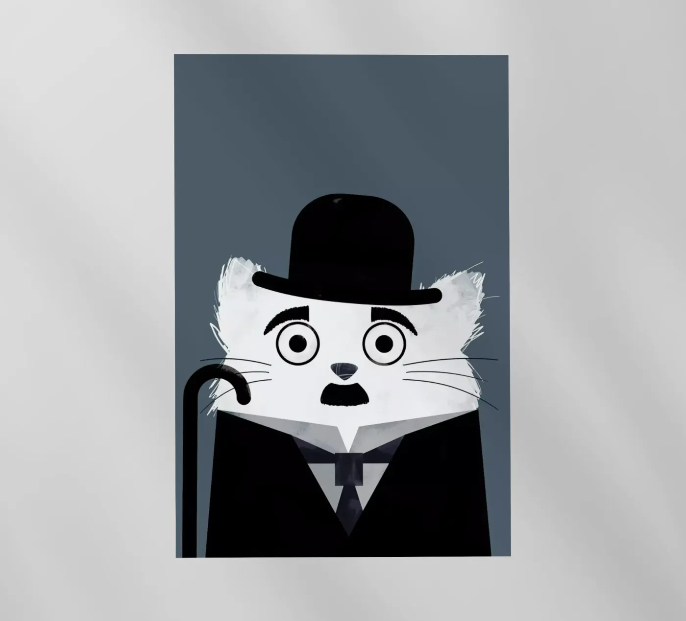 Cat - Chaplin backlit folie van Doozal