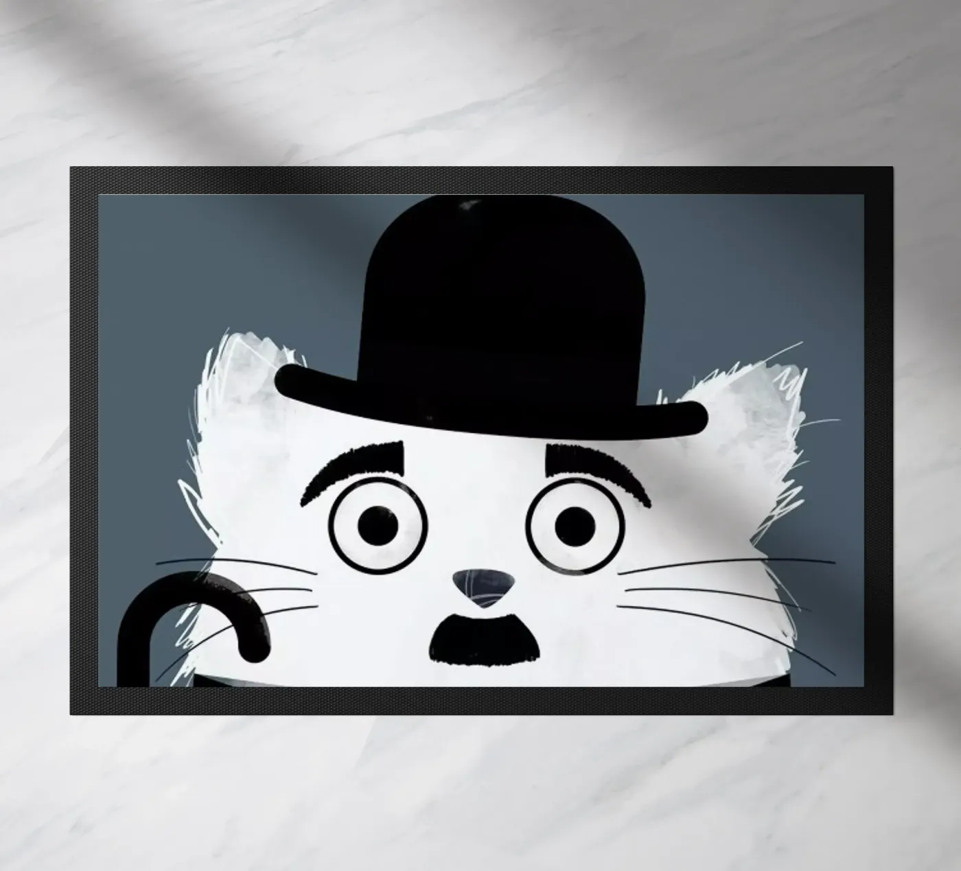 Cat - Chaplin Fußmatte von Doozal