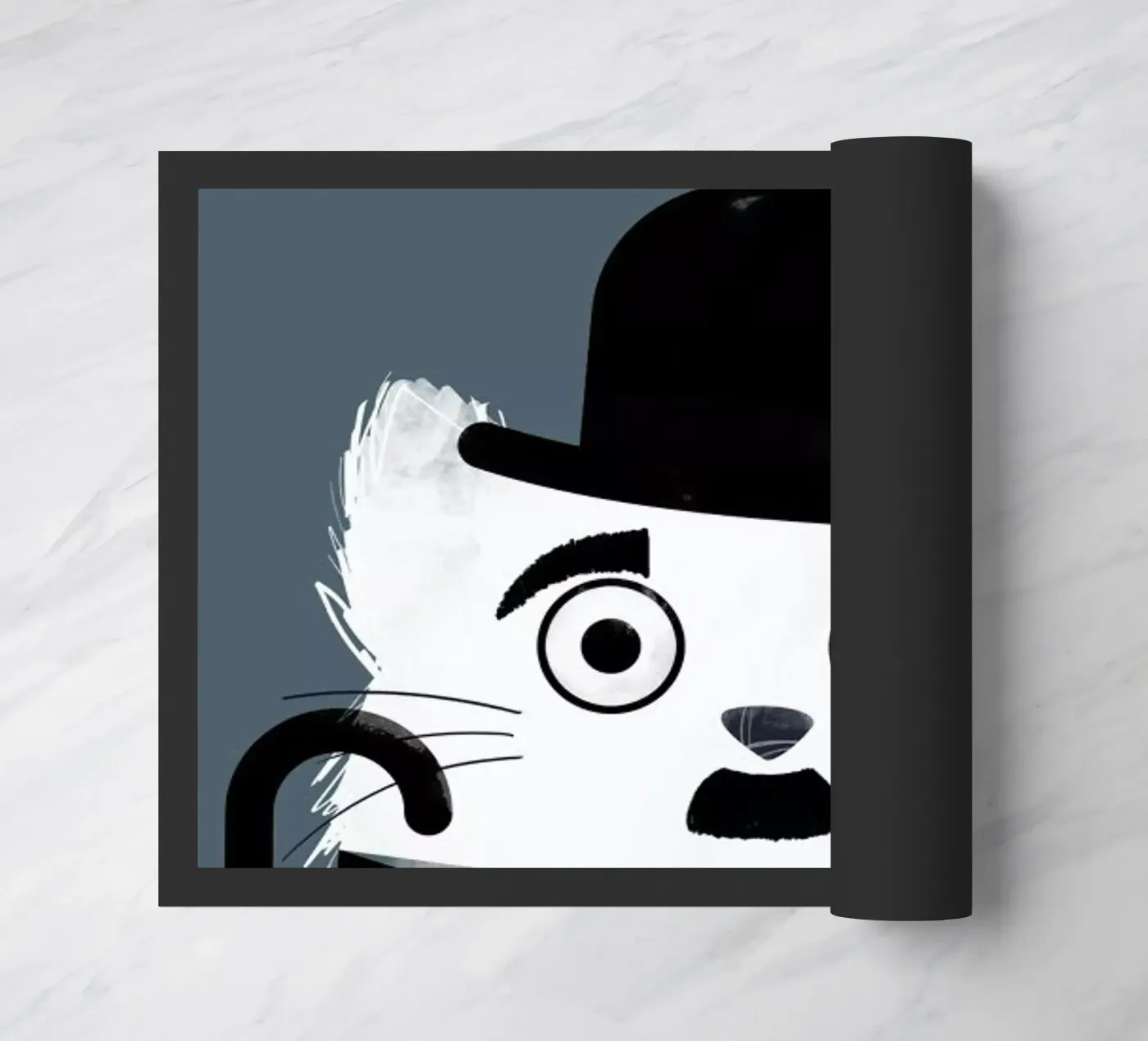 Cat - Chaplin Fußmatte von Doozal