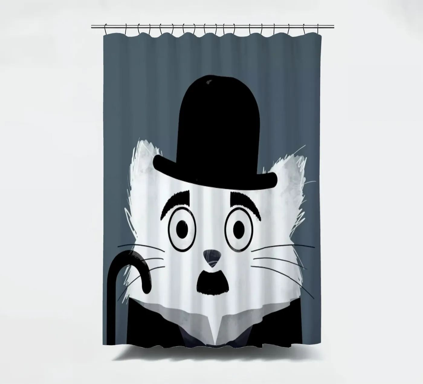 Cat - Chaplin Duschvorhang von Doozal