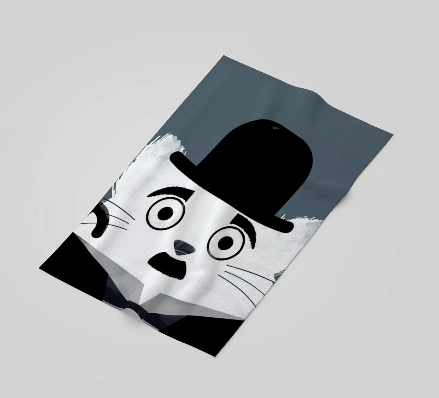 Cat - Chaplin strandhanddoek van Doozal