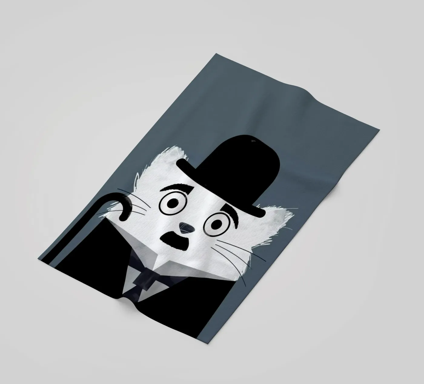 Cat - Chaplin strandhanddoek van Doozal