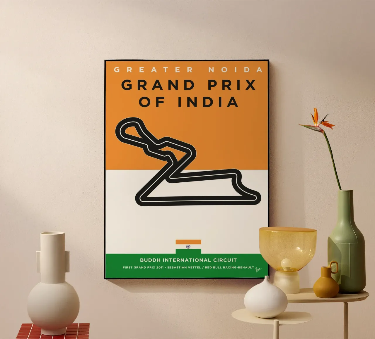 2011 F1 Buddh Race Track plexiglass da Formula Art