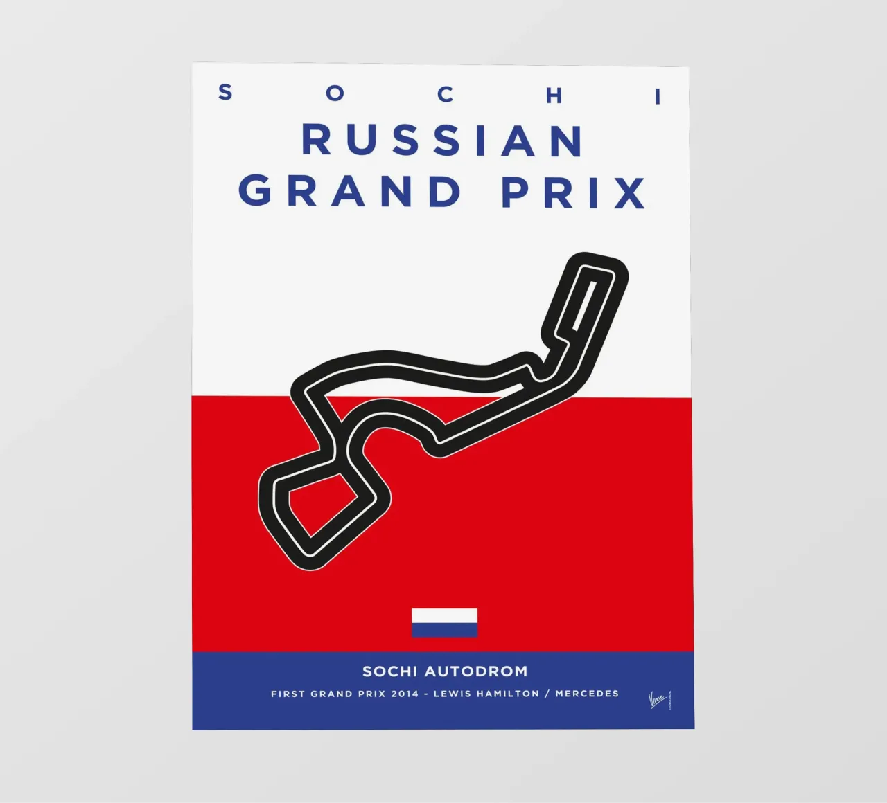 2014 F1 SOCHI Race Track telo in pvc da Formula Art