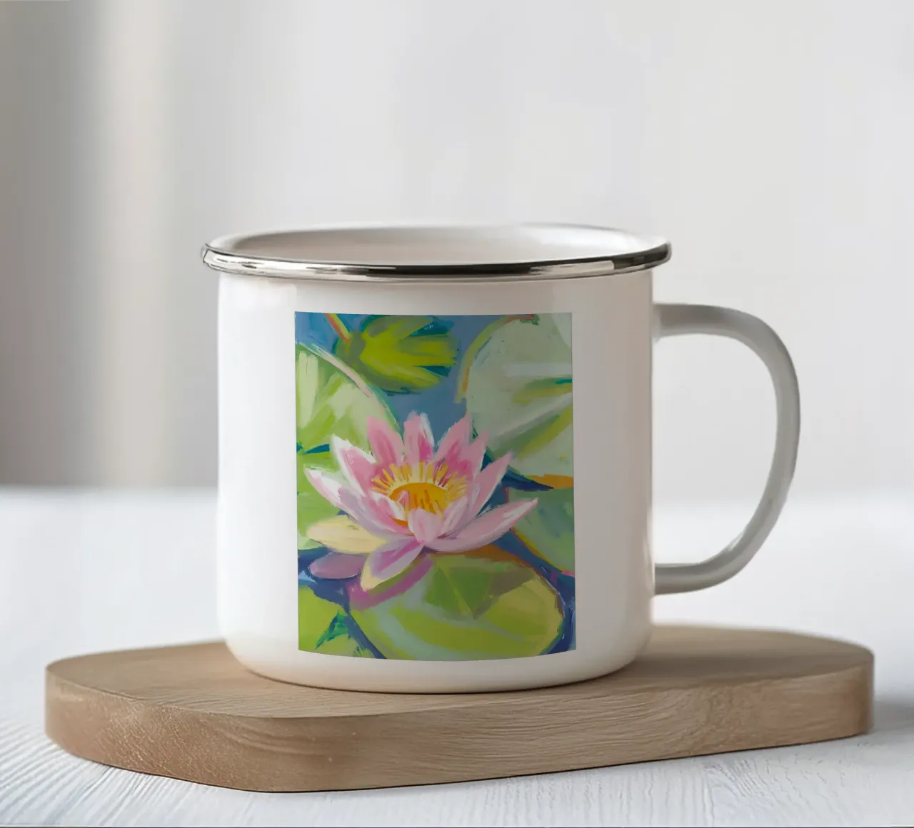 Seerose tazza in smalto da Ohkimiko