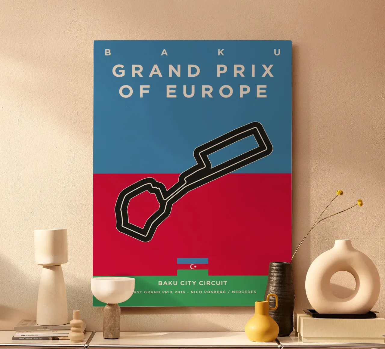 2016 F1 BAKU Race Track alluminio dibond da Formula Art