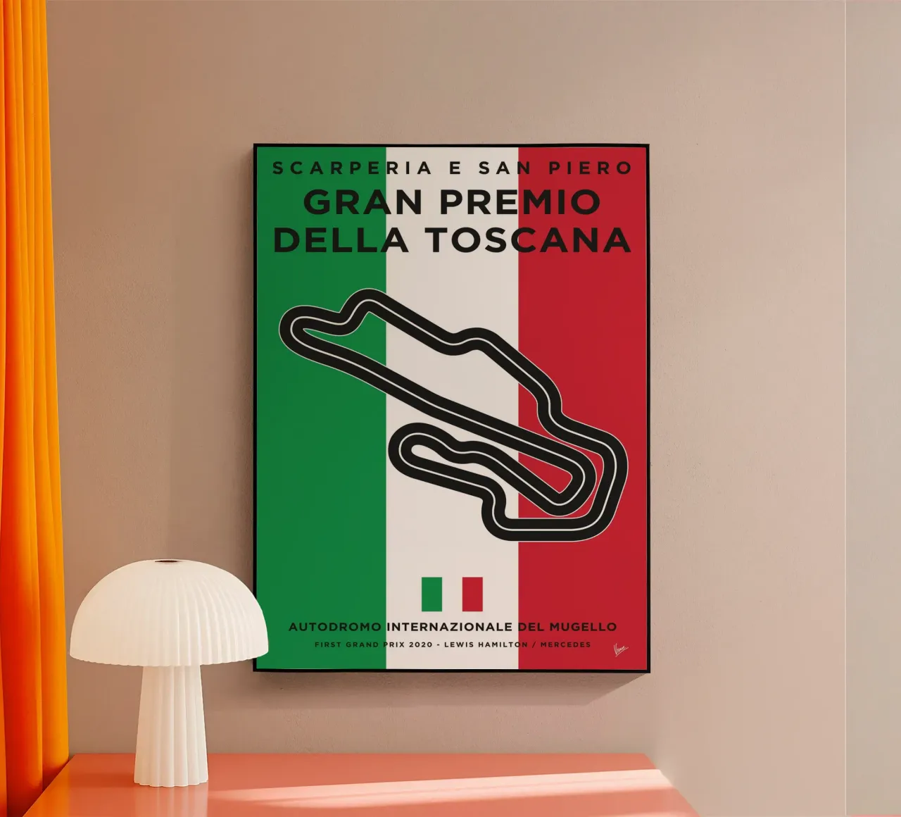 2020 F1 Mugello Race Track plexiglass da Formula Art