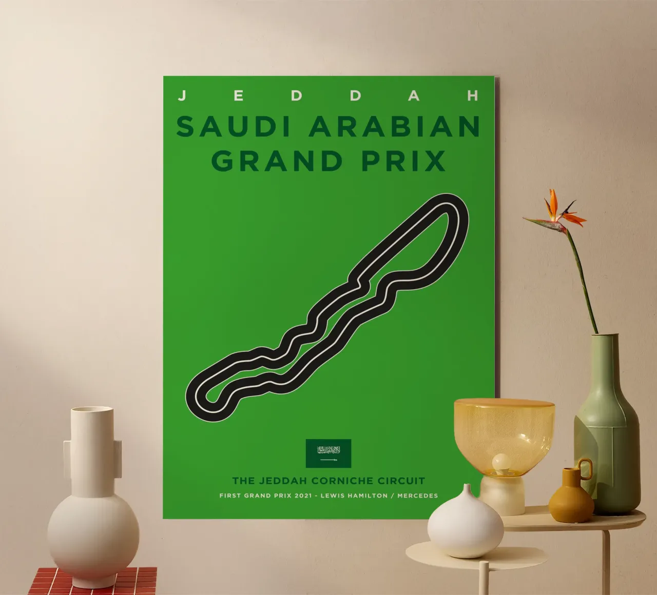 2021 F1 Jeddah Race Track alluminio dibond da Formula Art