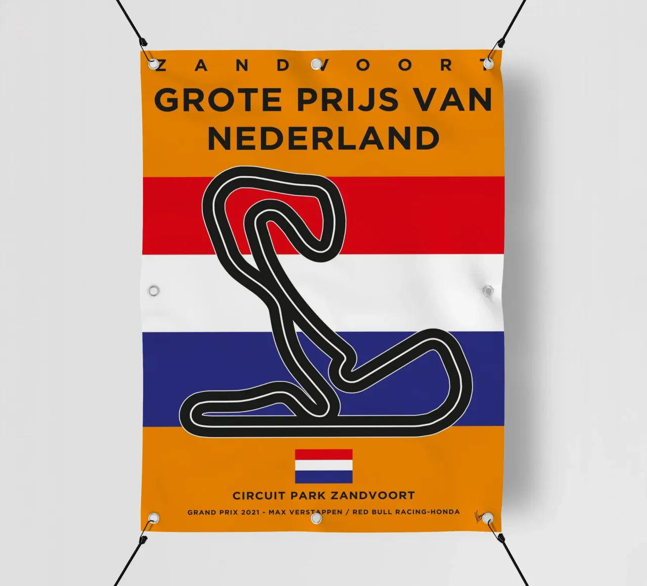2021 F1 ZANDVOORT 2021 Race Track telo in pvc da Formula Art
