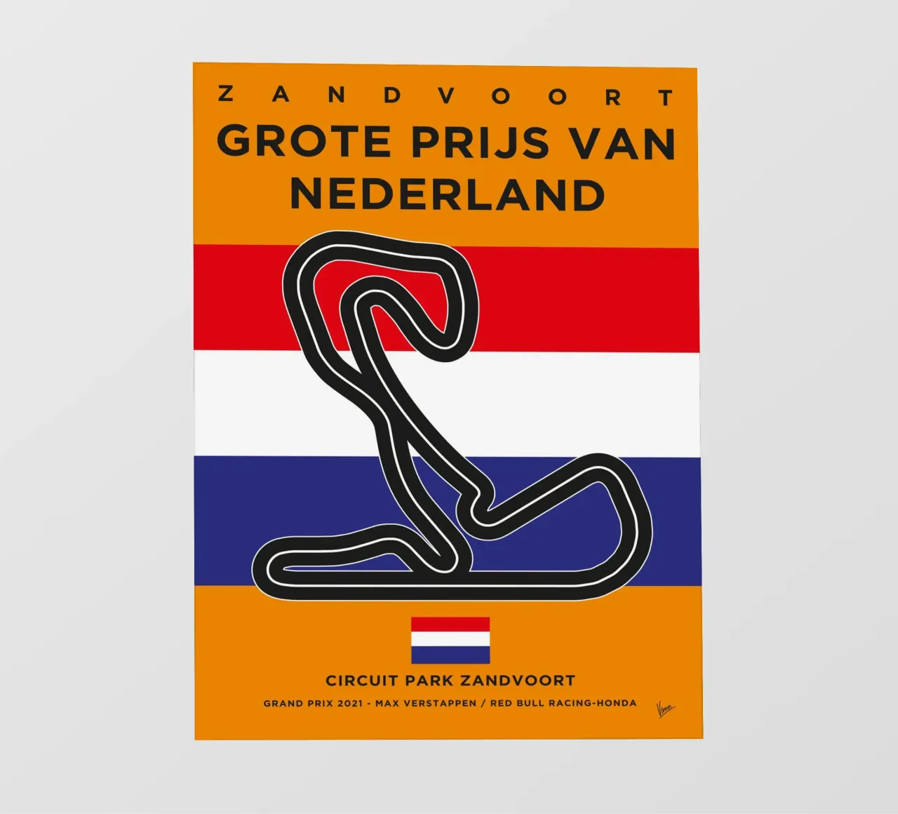 2021 F1 ZANDVOORT 2021 Race Track telo in pvc da Formula Art