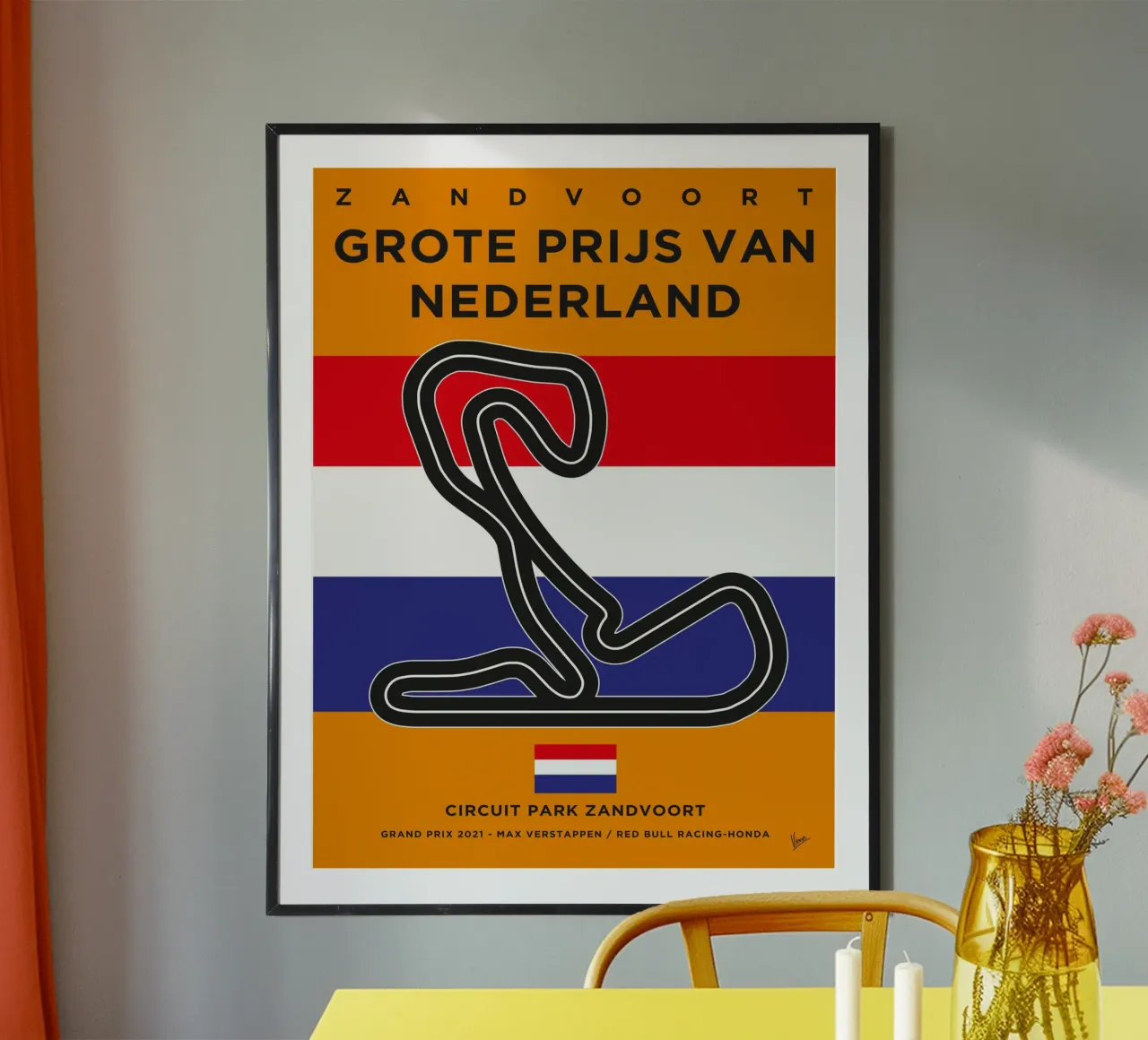 2021 F1 ZANDVOORT 2021 Race Track carta hahnemühle da Formula Art