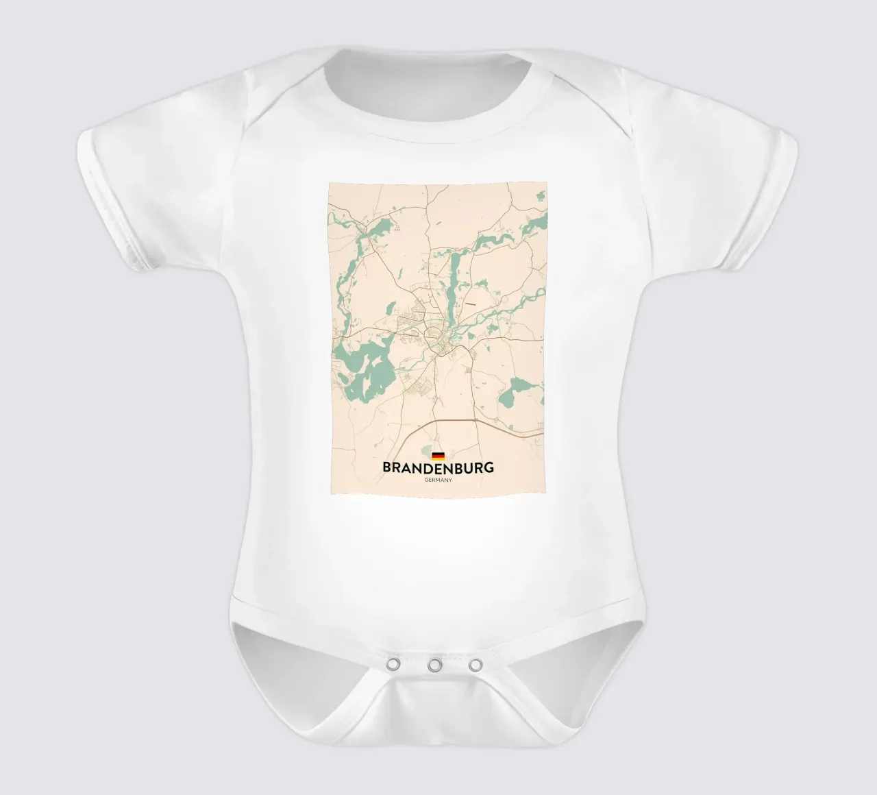 Brandenburg DE short-sleeve baby romper by Jacob W MICKELSON
