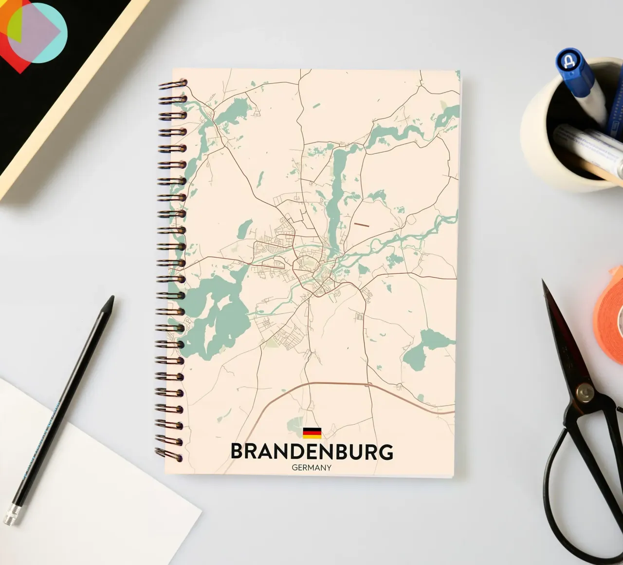 Brandenburg DE spiral notebook by Jacob W MICKELSON