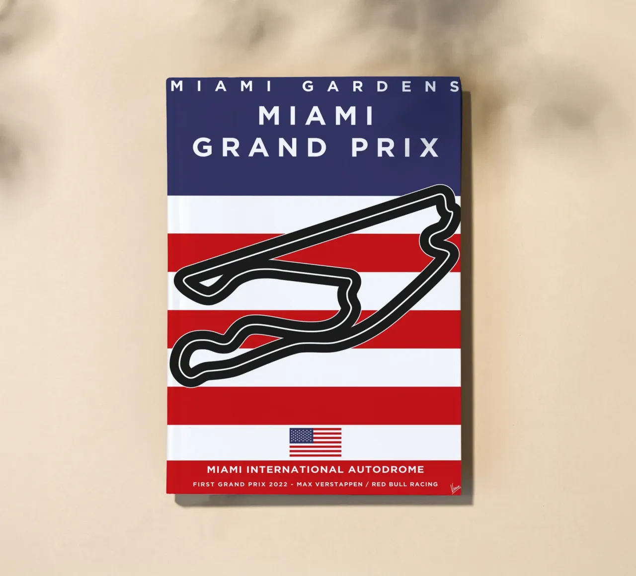2022 F1 Miami Race Track notebook by Formula Art