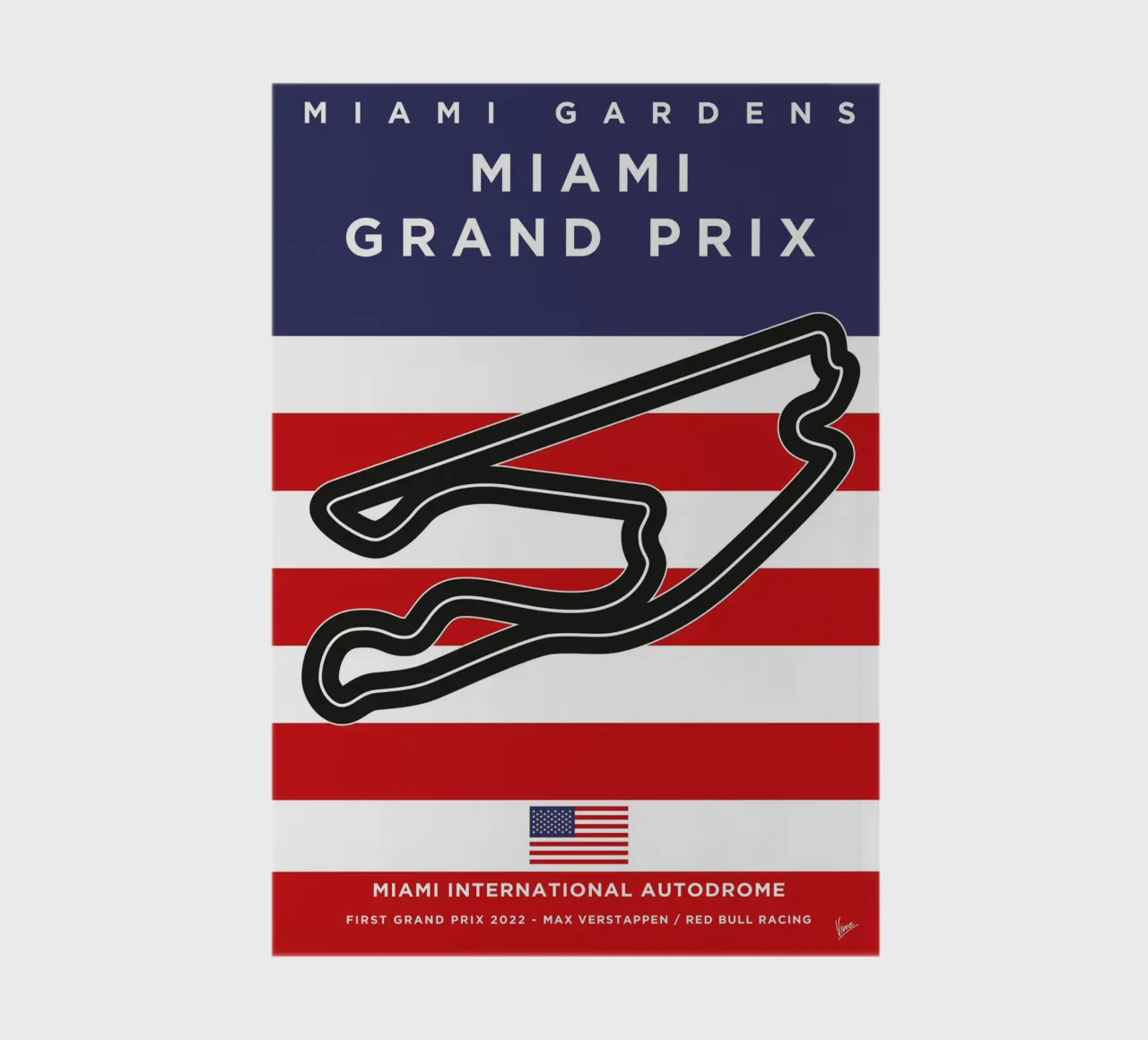 2022 F1 Miami Race Track notebook by Formula Art
