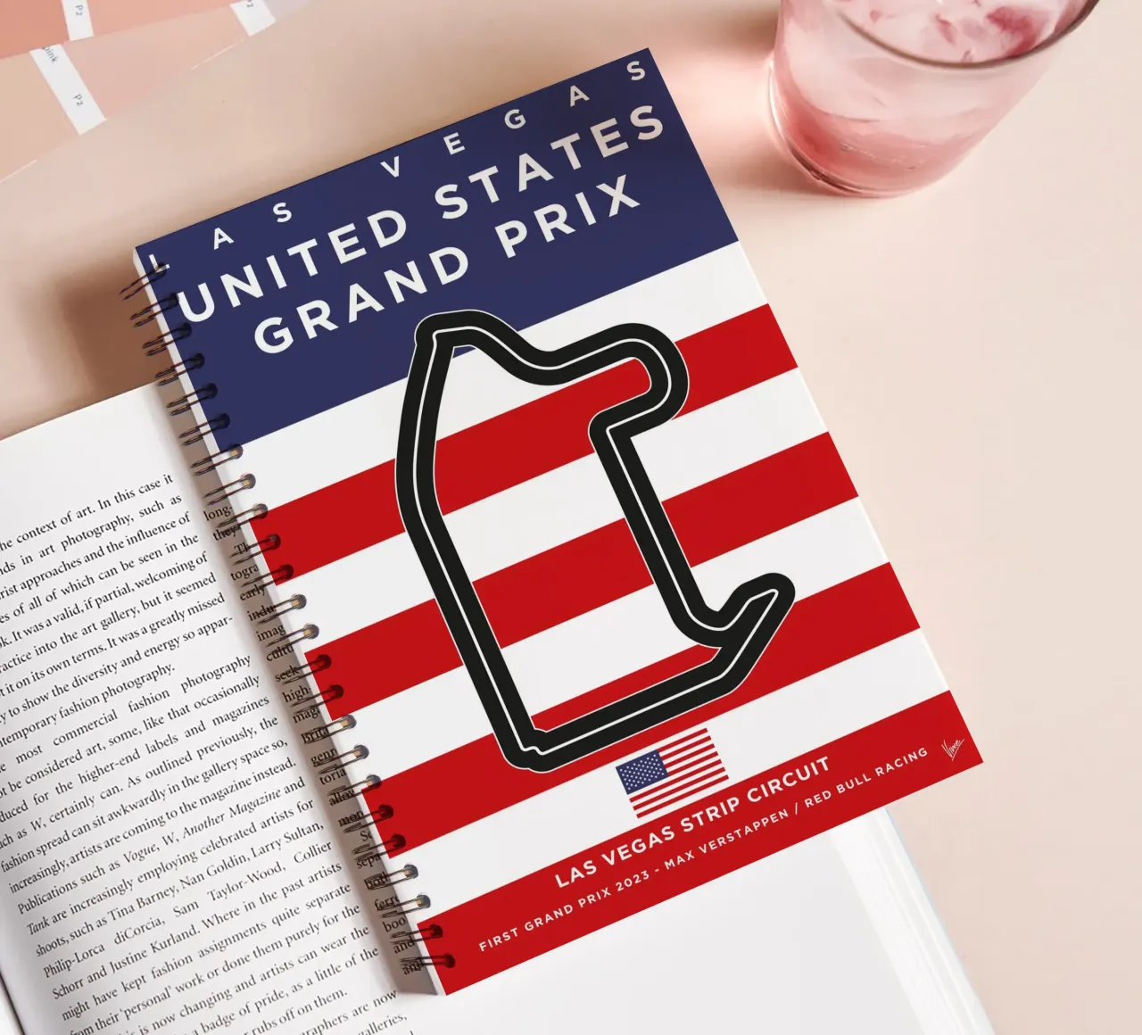 2023 F1 Las Vegas Race Track diario ad anelli da Formula Art