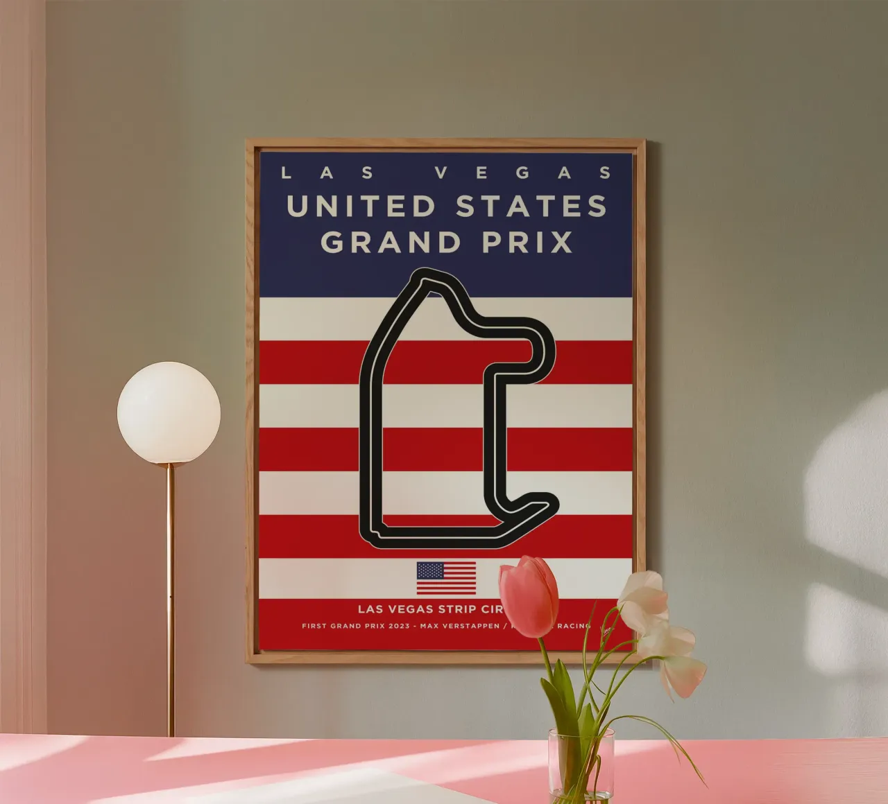 2023 F1 Las Vegas Race Track alluminio dibond da Formula Art