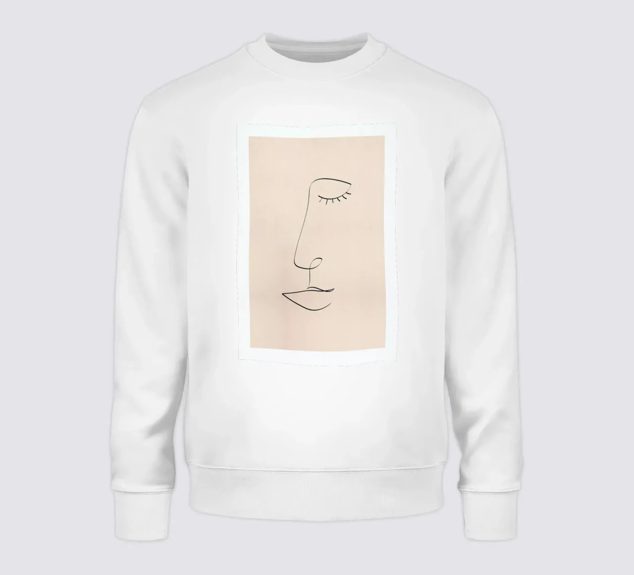 Line Portrait felpa da Pure