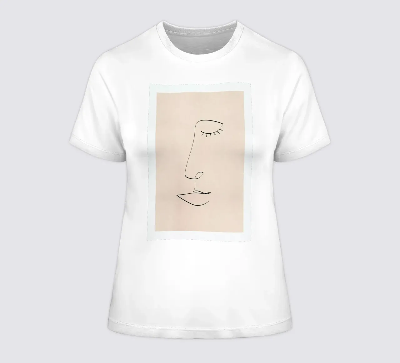 Line Portrait t-shirt da donna da Pure