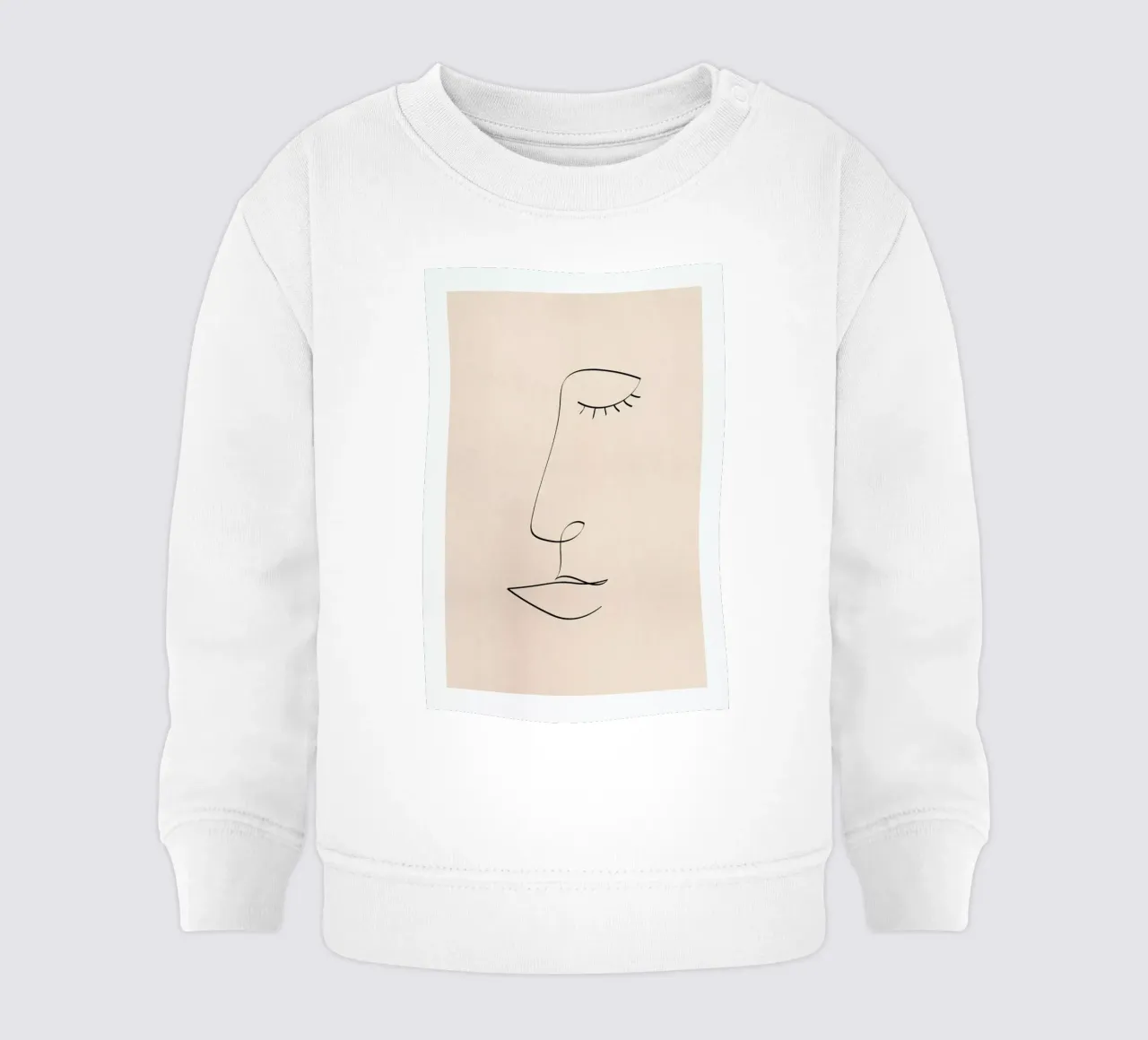 Line Portrait Baby Sweatshirt von Pure