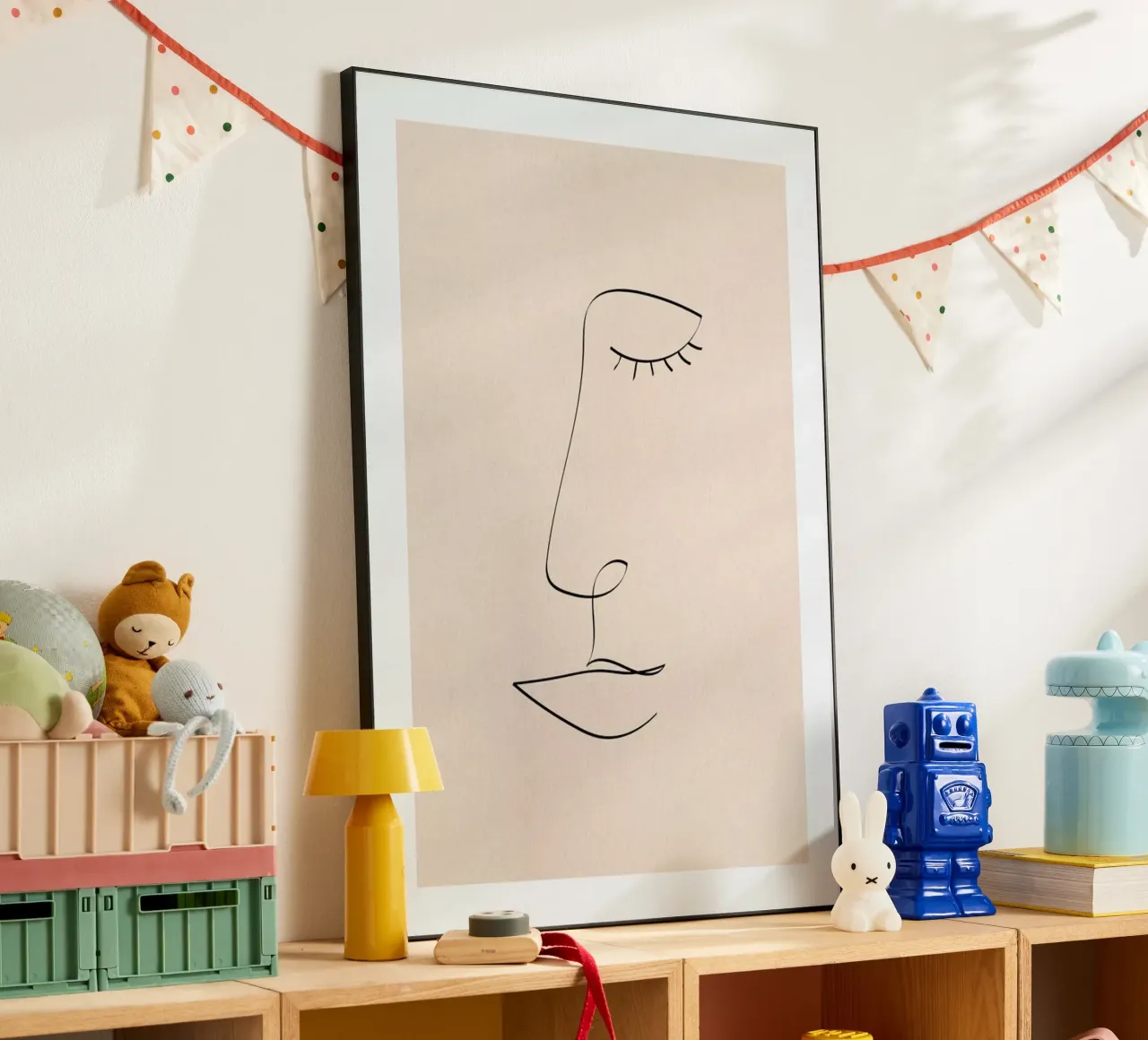 Line Portrait forex-plaat van Pure