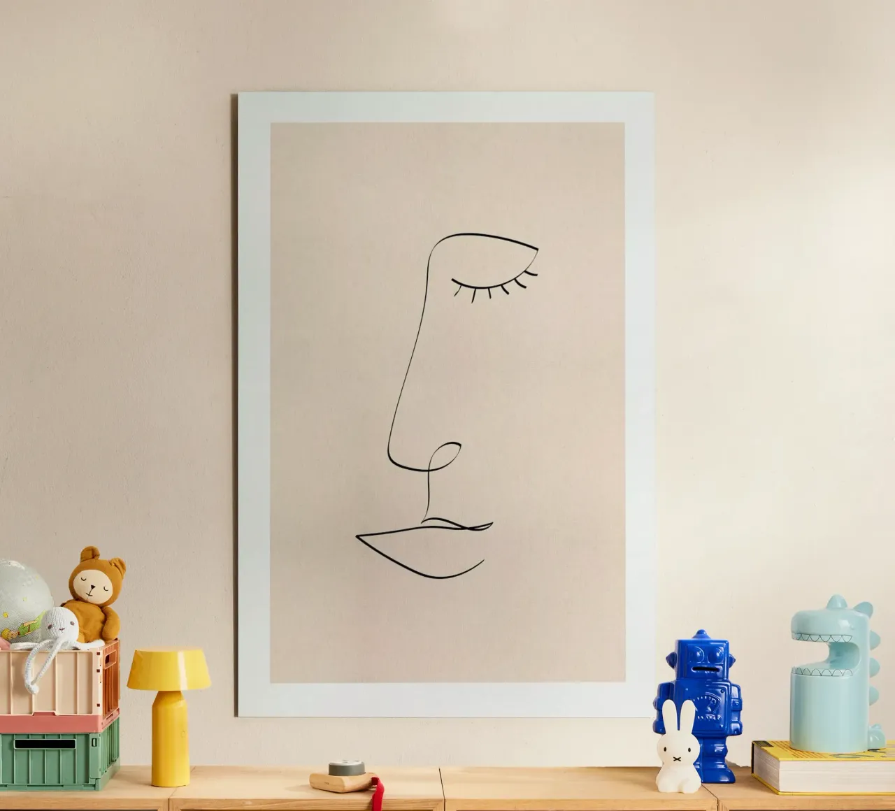 Line Portrait forex-plaat van Pure